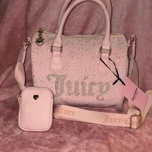 Juicy Couture Blush Pink Satchel with Pouch